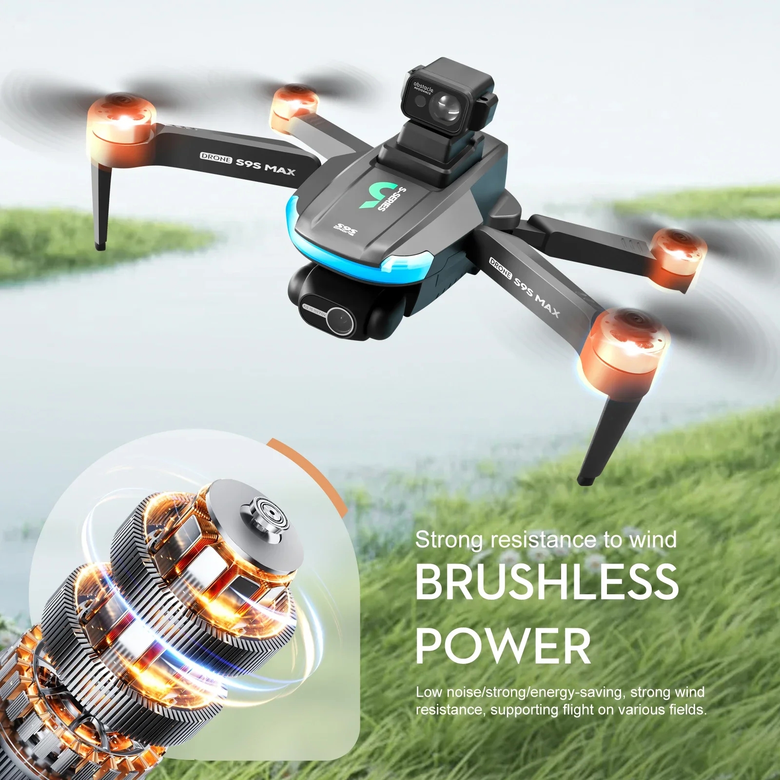 NEW S9S MAX MINI Drone 4K 2-Ax - đánh giá và giá Drone Gimbal 2 Axis