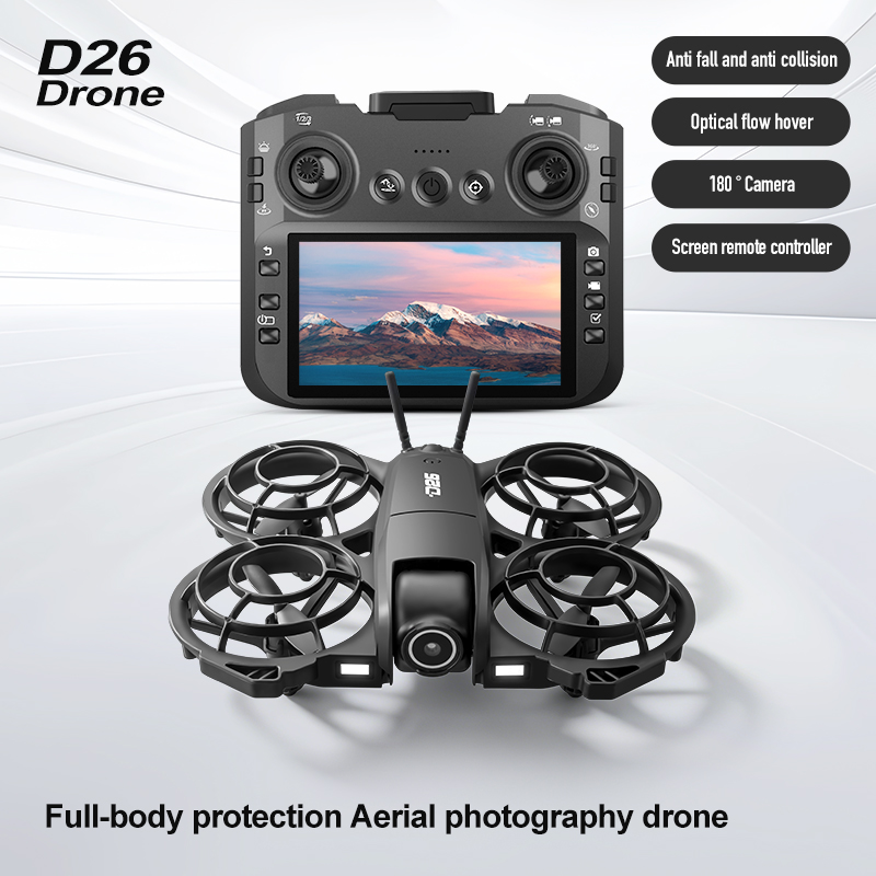 D26 Drone 4K Aerial HD 180° Ca - đánh giá và giá Drone Gimbal 2 Axis